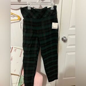 NWT Womens Jules & Leopold Size M Plaid Leggings